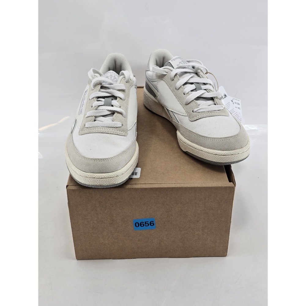 NEW Reebok Club C Revenge Unisex Athletic Tennis Sneakers Size 7 White/Blue/Gray